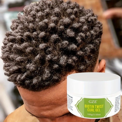 GZE Biotin Twist Curl Gel Hair Growth - Hydrating Styling Gel with Biotin for Stronger, Healthier Hair - Defines Curls