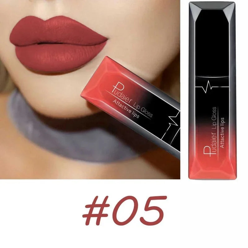 17 Colors Velvet Matte Liquid Lipstick, Waterproof Long Wear Lip Color, High Pigment Smooth Texture, Makeup for All Skin Types