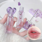 Plumping Jelly Lip Gloss Lasting Moisturizing Transparent Lip Oil Water Light Mirror Peach Lipstick Women Lips Makeup Cosmetics
