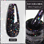 7ml Champagne Gold Sliver Reflective Nail Gel Polish Sparkling Shining Glitter Pink Red Nail Supplies Semi Permanent Gel Varnish