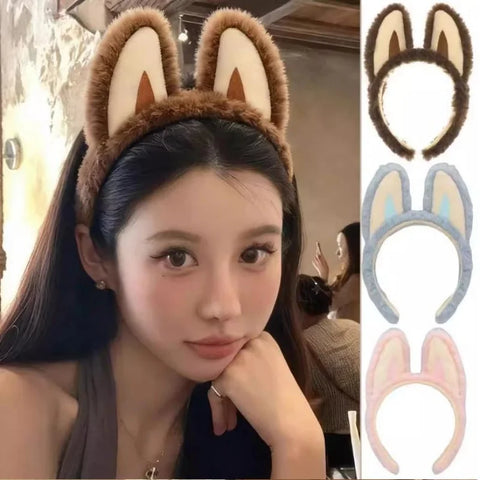 Cute Plush Bubu Ear Headband Fashion Cosplay Anime Head Hoop Lolita Hair Bands Holiday Party Christmas Girls Hair Accessories