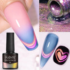 PUETNE 7.5ML Amber Moonlight Cat Magnetic Gel Nail Polish Winter Nails Jelly Glass Cat Eye Soak Off UV Semi-Permanent Varnish