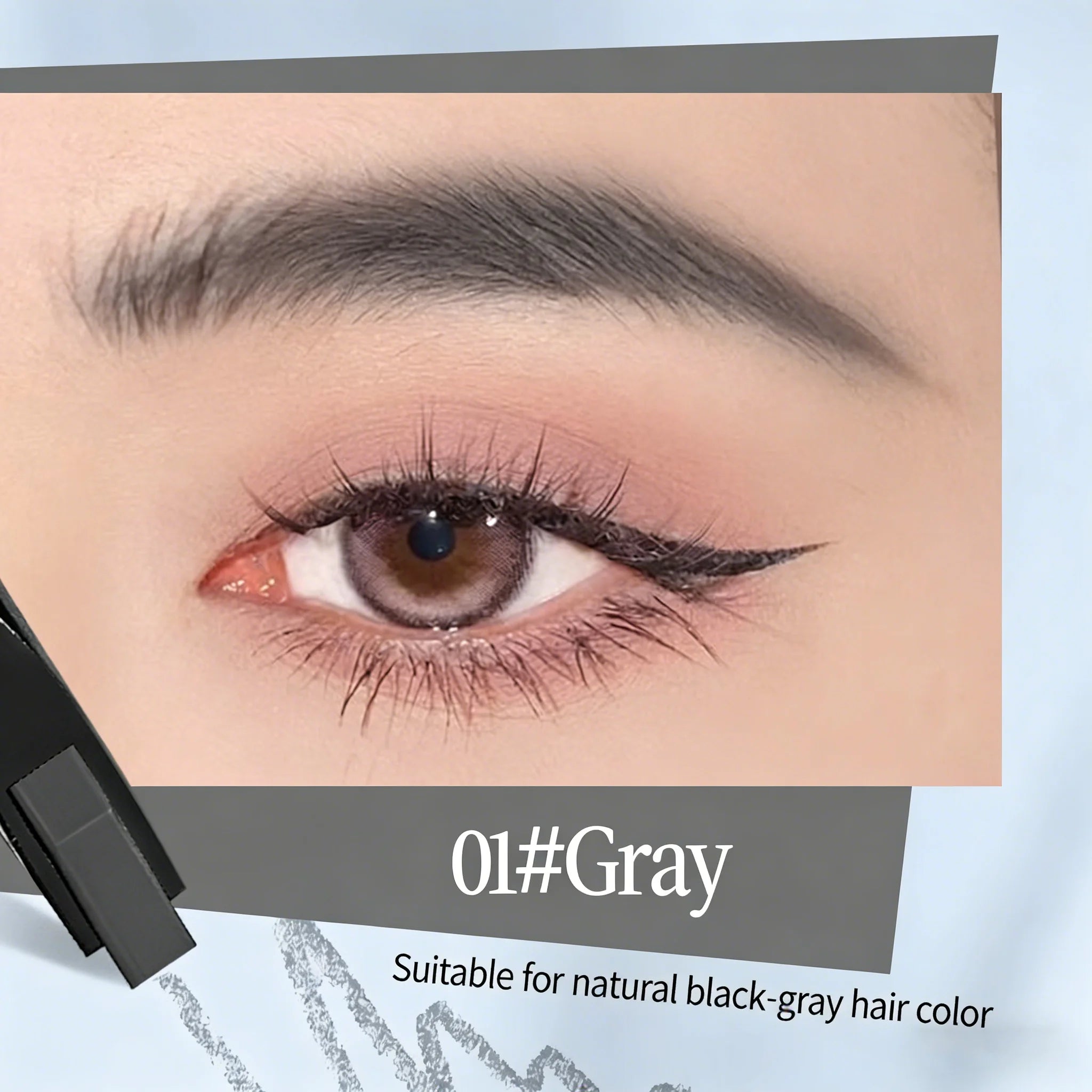 QXQY Eyebrow Pencil Automatic Rotating Double Head Long Lasting Natural Waterproof 5 Color Triangle Eyebrow Pen Make Up