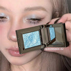 Metallic Glitter Eyeshadow Cream Sparkling Mousse Shimmer Highlighter Pressed Pigments Punk Purple Pearlescent Eyeshadow Palette