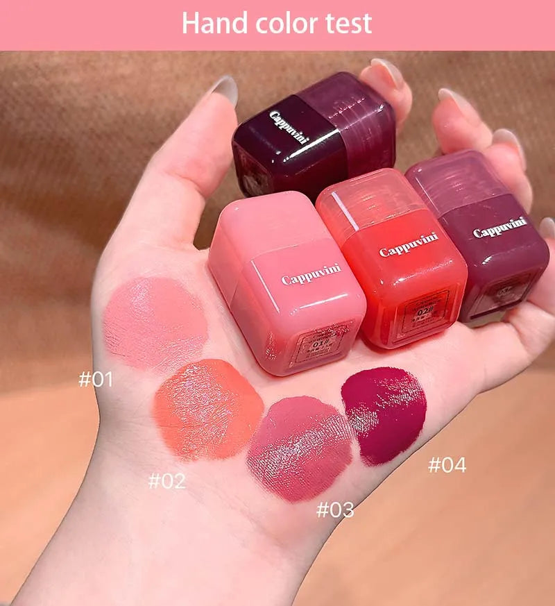 Cappuvini Mini Moisturizing Liquid Blush Energetic Pink Cheek Rouge Korean Style Blusher Long-Lasting Easy to Apply
