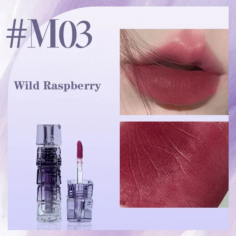 Dark Brown Matte Velvet Lip Gloss Waterproof Liquid Lipstick Nude Lip Tint Mud 6 Colors Lip Glaze Long Lasting Cosmetics Makeup