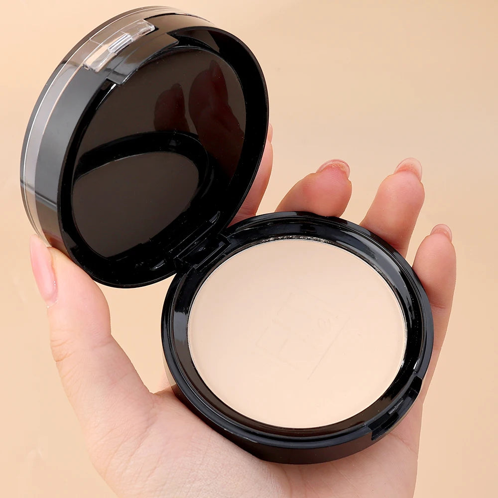 Face Pressed Powder Foundation Coverage Lasting Oil Control Natural Natural Ivory White Face Powder Mineral Foundation Cosmetics