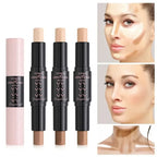 Waterproof Double-end Contouring Bronzer Stick Lasting Natural Matte Concealer Highlighter Pencil Corrector Skin Tone Pen Makeup