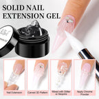 AWStorG 1Pcs/5Pcs 15g Non Stick Hand Extension Gel Nail Polish Carving Flower Nail Art Shaping Solid Acrylic Nail Gel Varnish