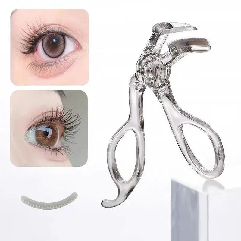 Portable Wide-Angle Eyelash Clip Lasting Eyelash Curler With Frameless Toothed Comb Professional Curling Eye Makeup Tool