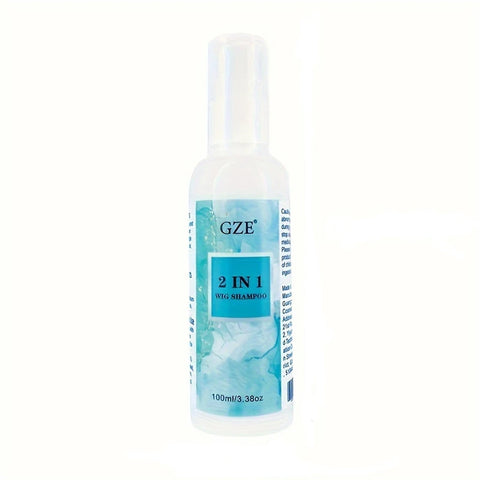 GZE 2 IN 1 Wig Shampoo For Synthetic Hair Soak & Rinse, Deep Cleansing, Revitalizes, Moisturizes