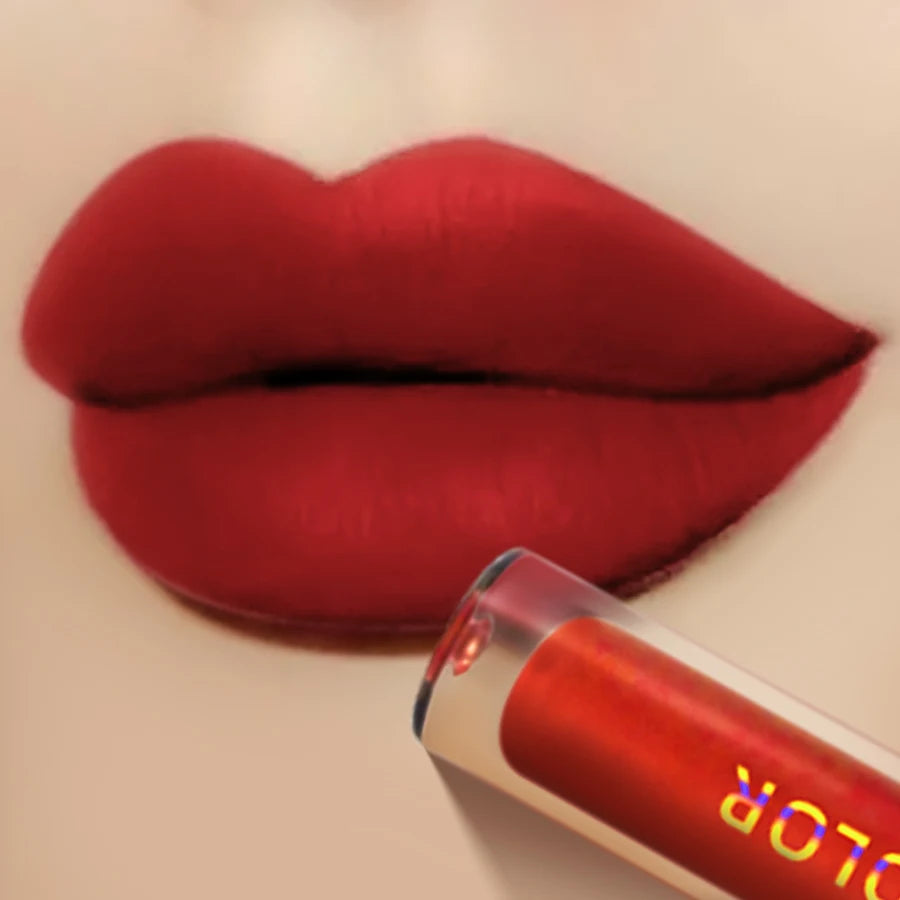 Lip Glaze Matte Nude Color Long Lasting Waterproof Liquid Lipstick Moisturizing Lip Stain Lip Tint Makeup Lip Gloss  lip plumper