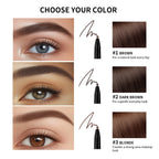 3Colors Double-headed Eyebrow Pencil Automatic Rotation Ultra-fine Eyebrow Pencil Waterproof Makeup Free Eye Cosmetics For Women