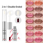 2 In 1 Lip Liner And Lip Gross Double Ended Peel Off Waterproof Matte Nourishing Moisturizing Smudge Proof Lip Tint Cosmetics