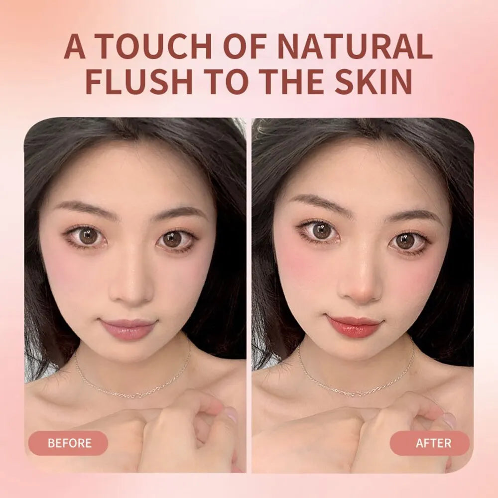 FOMIX Loose Powder Air Cushion Blush Long Last High Pigment Soft Misty Matte Face Blusher Natural Colors For Cheek