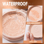 BEAUTY GLAZED Oil Control Matte Face Powder Long Lasting Flawless Setting Powder Face Makeup With Mirror
