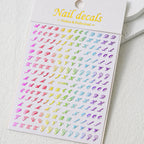 1Pc 3D Roman Letter Nail Stickers Gold/Silver/Black/Laser Alphabet Self Adhesive Decal Y2K English Words/Number Manicure Sliders