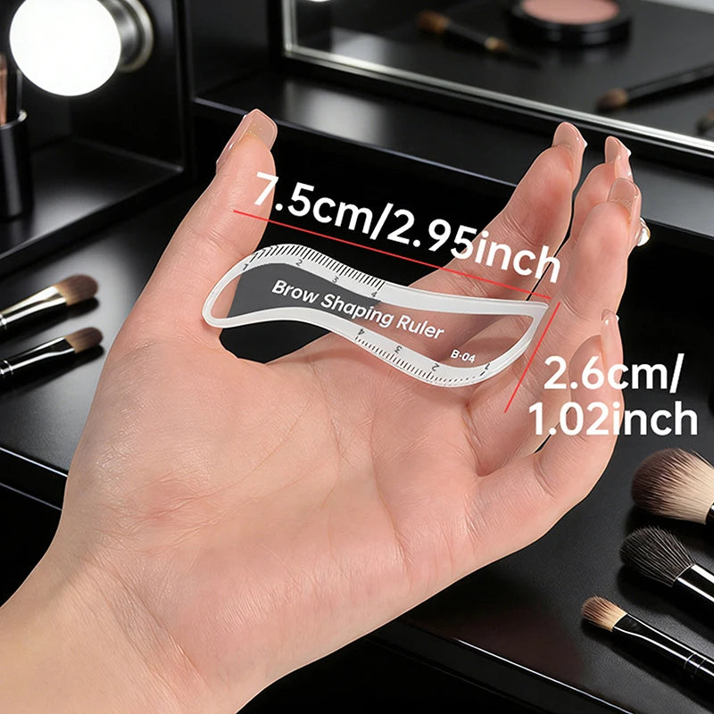 1 Minute Fast Drawing Design Brow Easy Tool Microblading Permanent Makeup Stencils Brow Mapping Ruler Eyebrow Shaping Ruler