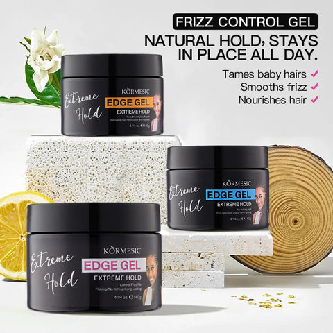 140g Frizz Hair Braiding Gel Styling Control Smooth Long Lasting Tames Edges Twist Wax Hair Care