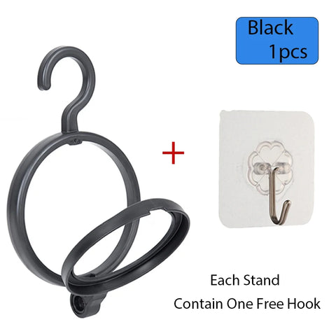 Hanging Wig Stand For Wigs White Black Wig Hanger For Multiple Wigs Durable Wig Holder For Salon Display Wall Wig Stand Holder