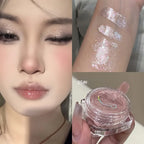 Glitter Jelly Eyeshadow – Single Shade Liquid Shimmer Gel for Eye Highlight, Precise Application & Long-Lasting Sparkle