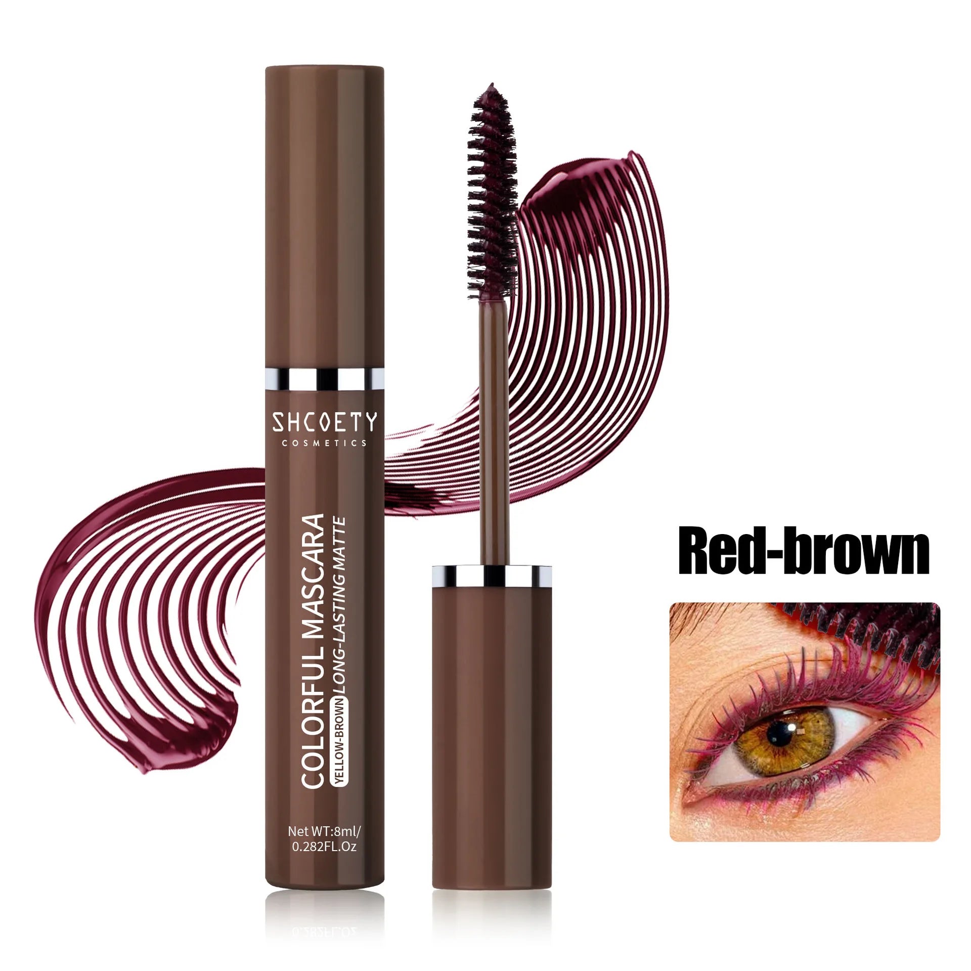 Blue 5D Curling Thick Mascara Long-wearing Waterproof Colorful Fast Dry Eyelash Extension Eye Lashes Christmas Stage Makeup