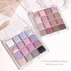 XIAOYUMI 16-Color Sunset Contour & Highlighter Palette – Waterproof, Long-Lasting, Eye & Face Makeup, Unisex, Certified
