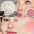 Little rabbit monochromatic blush, pseudo-plain makeup, low saturation ash powder, makeup, makeup and tender rouge