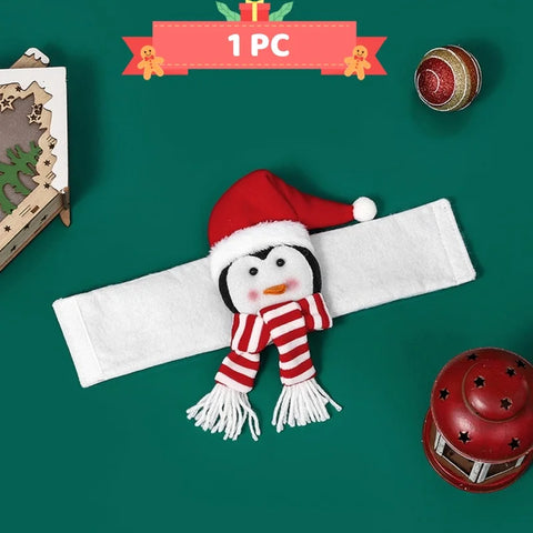 Christmas Cartoon Curtain Clasp Penguin Santa Claus Snowman Elk Holder Xmas Decor For Home Accessories