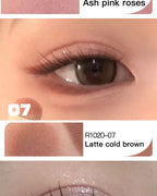 Monochrome Eyeshadow Palette Matte Wine Red Brown Eye Shadow Smoky Pearl Glitter Earth Low Saturation Matte Eye Shadow Makeup