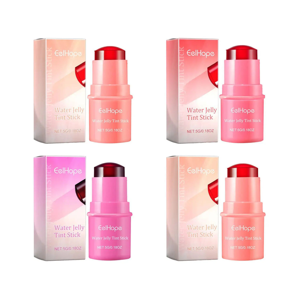 3-in-1 Milk Jelly Tint Facial Blusher Wand Moisturize Lasting Brightening Matte Rouge Cheek Contour Lipstick Stick Beauty Makeup