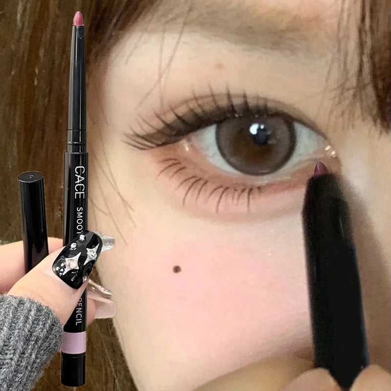 Wine Red Brown Eyeliner Gel Pencil Waterproof Long-lasting Ultra-Fine Matte Brown Eye Liner Pen Easy Wear Eyes Makeup Cosmetics