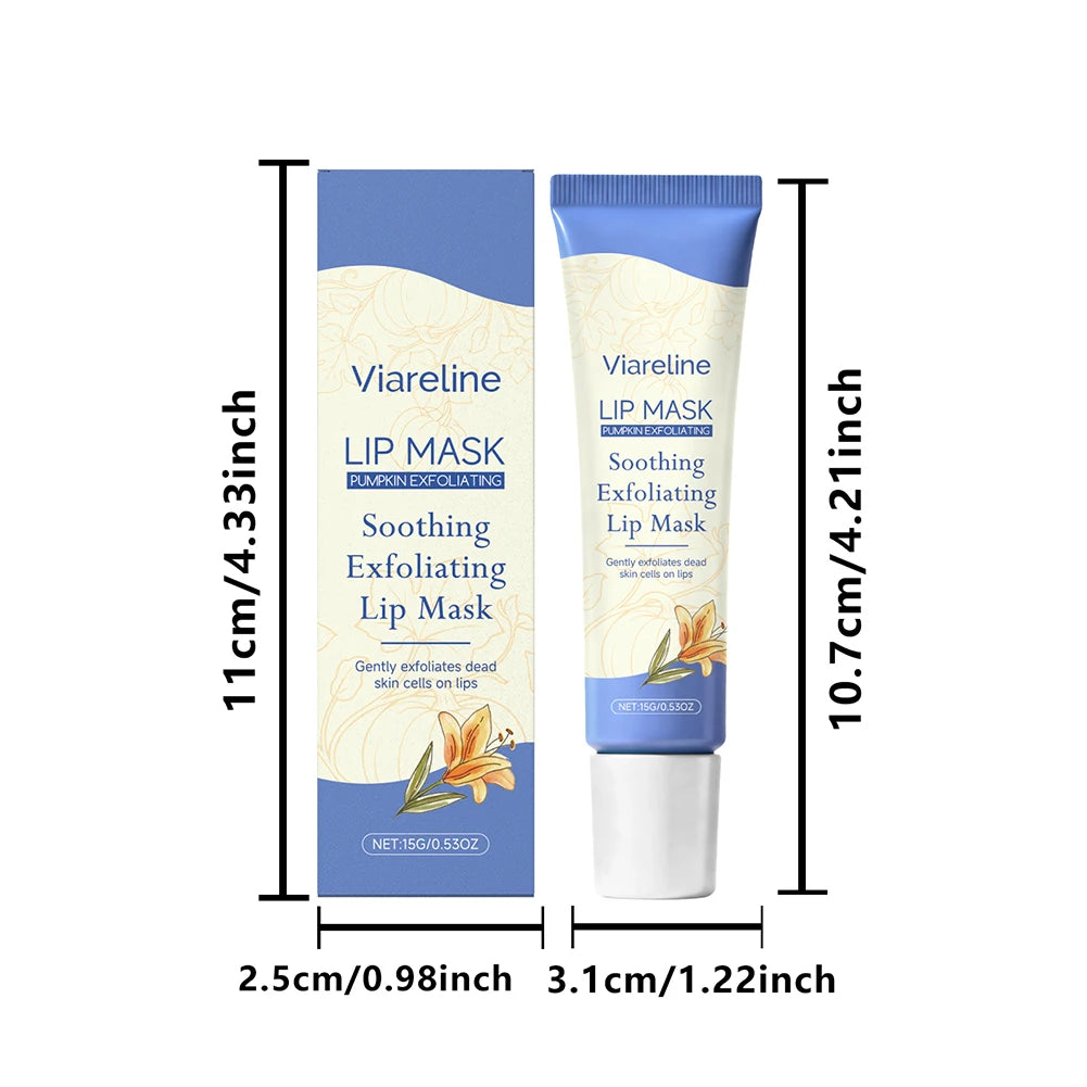 Pumpkins Lip Sleeping Mask For Dry Chapped Lip Overnight Hydration Repair Natural Exfoliating Lip Care Balm