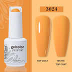 Arte Clavo Transparent Nude Pink Color Jelly Gel Nail Polish Semi Permanent 15ml Top Coat Soak Off UVLED Varnish Nail Art Design