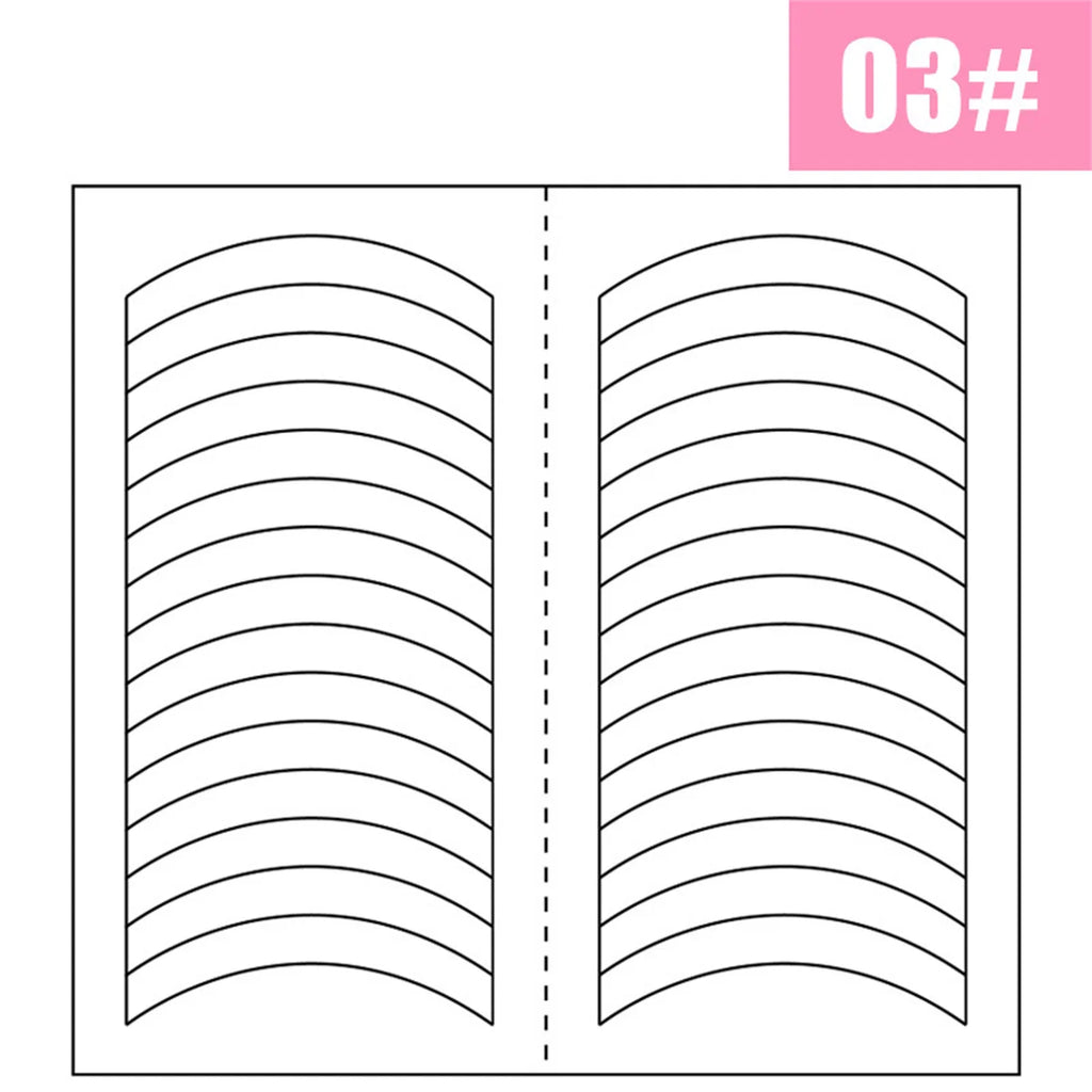 1PCS White French Manicure Strip Nails Sticker Stencil Guide French Nail Art Decals Form Fringe DIY Line Tips Decoration Tools