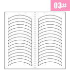 1PCS White French Manicure Strip Nails Sticker Stencil Guide French Nail Art Decals Form Fringe DIY Line Tips Decoration Tools