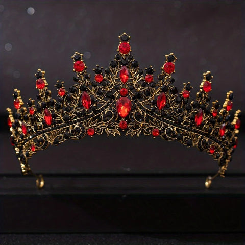 Baroque Crystal Tiaras And Crowns For Women Bride Rhinestone Prom Diadem Bridal Wedding Hair Accessories Jewelry Crown Tiara