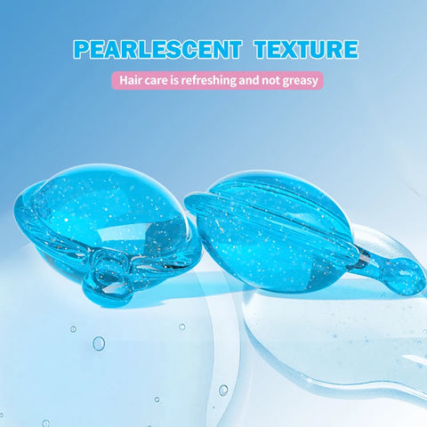 30Pcs Vitamin Leave-In Hair Care Essential Oil Hair Care Capsules Keratin Essence Protein Smooth Hair Care Essential Oil Serum