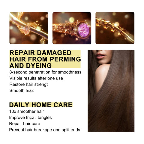 Keratin Hair Care Cream 8 Seconds Hair Mask Improves Frizzy Tangled Hair Prevents Hair Breakage and Splitting Hair Care Product