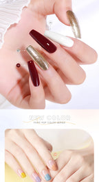 AS 6pcs Color Nail Gel Polish Kit Jelly Pink TPO FREE HEMA FREE Self Leveling Nude Natural Pink Nail Varnish Manicure Set