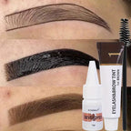 Semi-Permanent Eyelash Eyebrow Tinting Kit 2 in 1 Waterproof Quick Tint Eyebrow Enhancement Long Lasting Eyebrow Cosmetics