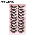 Colored Strip Lashes Fast Shipping Makeup For Clue Mink Eyelashes Full Strip Eyelashes Red Blue Green Eyelashes Wholesale