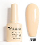 Venalisa HEMA TPO FREE 7.5ml Gel Polish Nail French Pink Jelly Nude Collection Nail Gel Polish Glitter Gorgeous Soak Off UV LED