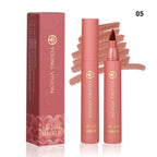 Lip Tint Pen, 6 Colors Available, Matte Water Lipstick, Non-Stick Cup, Long-Lasting, Smooth Lip Liner and Lip Stain Combo