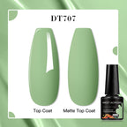 MEET ACROSS 7ml Red Blue Green Metallic Gel Nail Polish Super Bright Mirror Effect Semi Permanent LED UV Gel Nail Art Varnish
