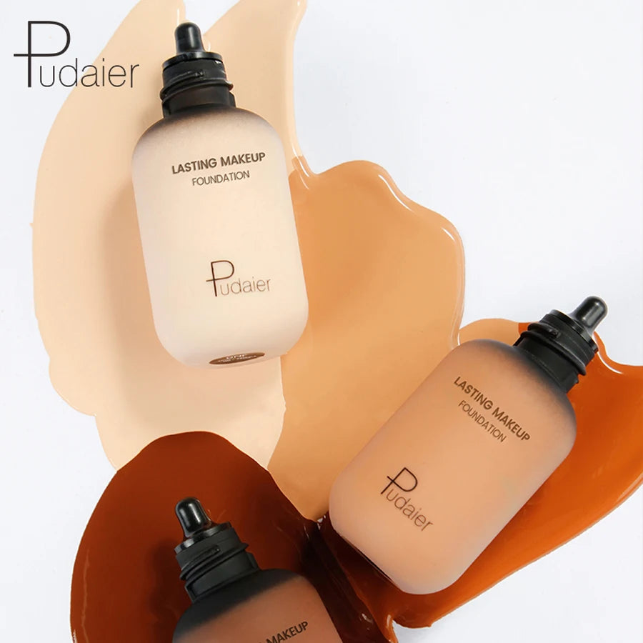 40ML Face Liquid Foundation Full Concealer Makeup Waterproof Base Brighten Whitening Cover Dark Circle Matte Foundation Cosmetic