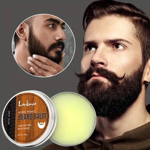 Beard Nourish Moisturizing Cream Men Whisker Balm Promote Hair Growth Moustache Wax for Groomed Charming Beards Styling Products