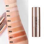 Double-head Face Bronzer Contour Stick Cream Makeup Light Dark Shadow Lasting Concealer Facial Brighten Contouring With Brush