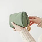2026 New Women Cosmetic Bag Solid Color Korean Style Makeup Bag Pouch Toiletry Bag Waterproof Makeup Organizer Case Luxury Bag