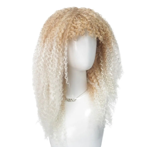 Fashion Colorful Gradient Fluffy Short Hair Multicolor Synthetic Fiber Wig April Fool's Day Halloween Christmas Party